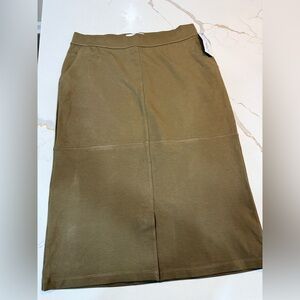 JCPenney Classic Brown Pencil Skirt size 6